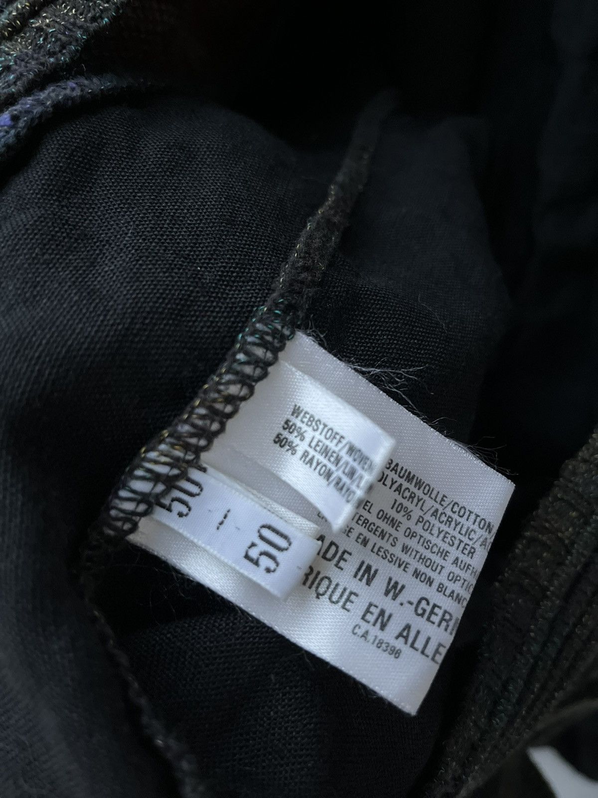 Carlo Colucci A black men's bomber jacket, vintage! Carlo Colucci Size US L / EU 52-54 / 3 - 5 Thumbnail