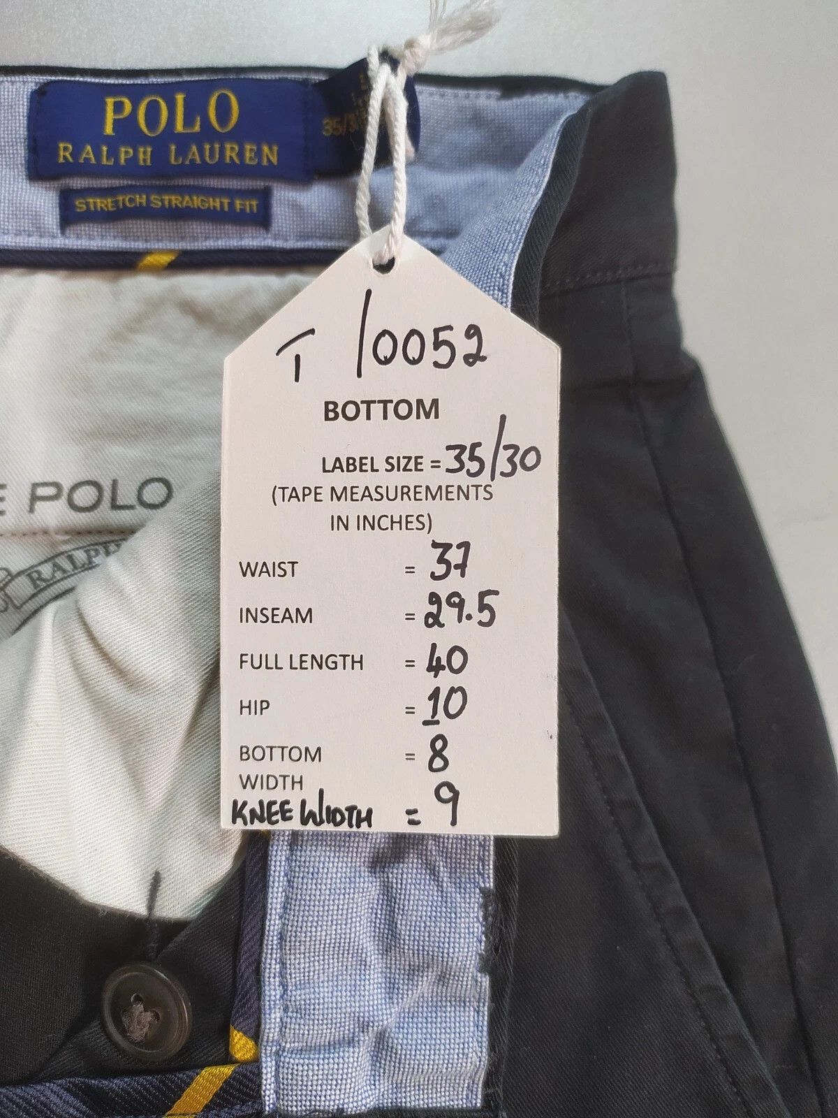 Polo Ralph Lauren Polo Ralph Lauren Stretch Straight Fit Chino Pant T 0052 Size US 35 - 6 Thumbnail