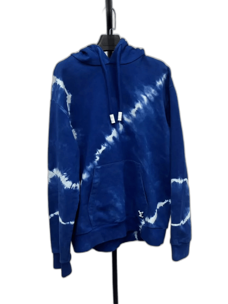 Louis Vuitton Blue Tie-Dye Hoodie Size L-yf