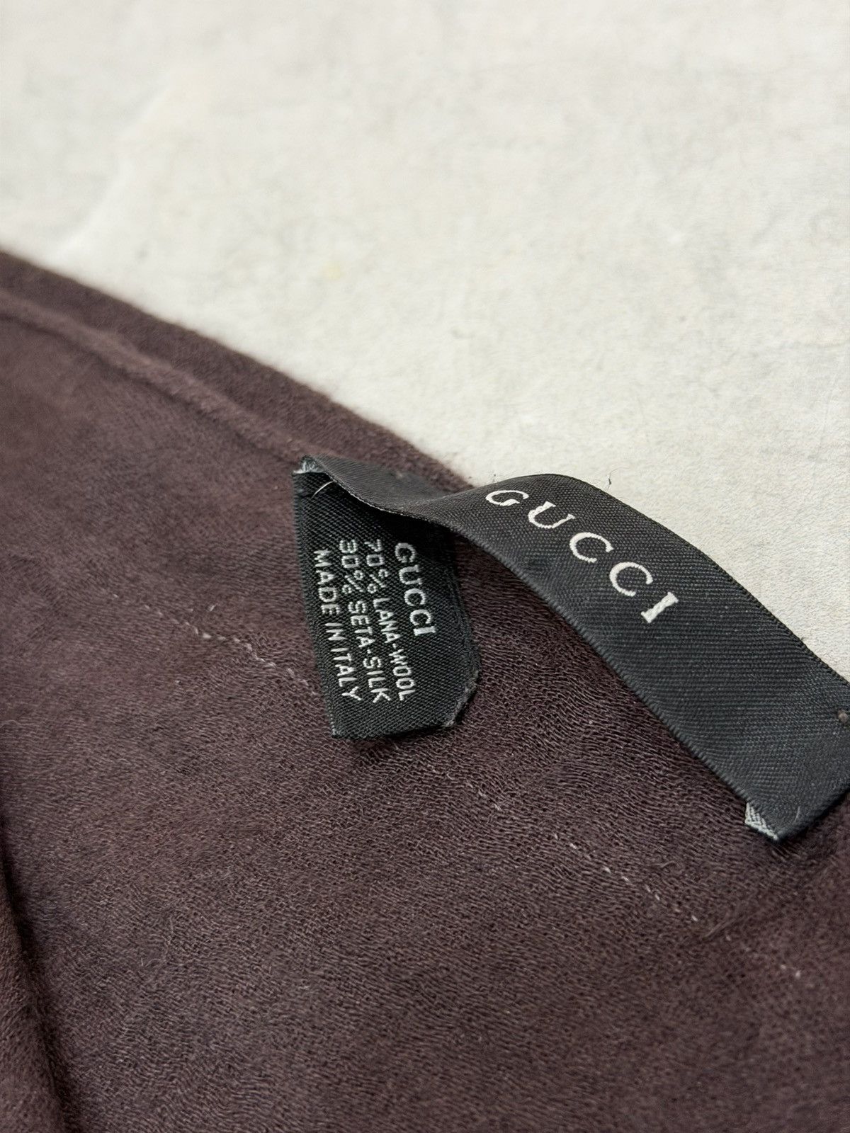 Gucci GUCCI Tom Ford FW2002 GG Monogram Wool Scarf Demna Nettspend Size ONE SIZE - 9 Thumbnail