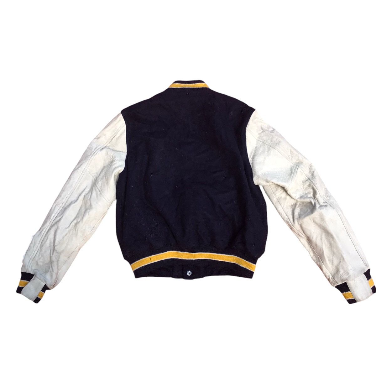 Vintage AT JAPANESE VARSITY LEATHER SLEEVE JACKET Size US XS / EU 42 / 0 - 7 Thumbnail