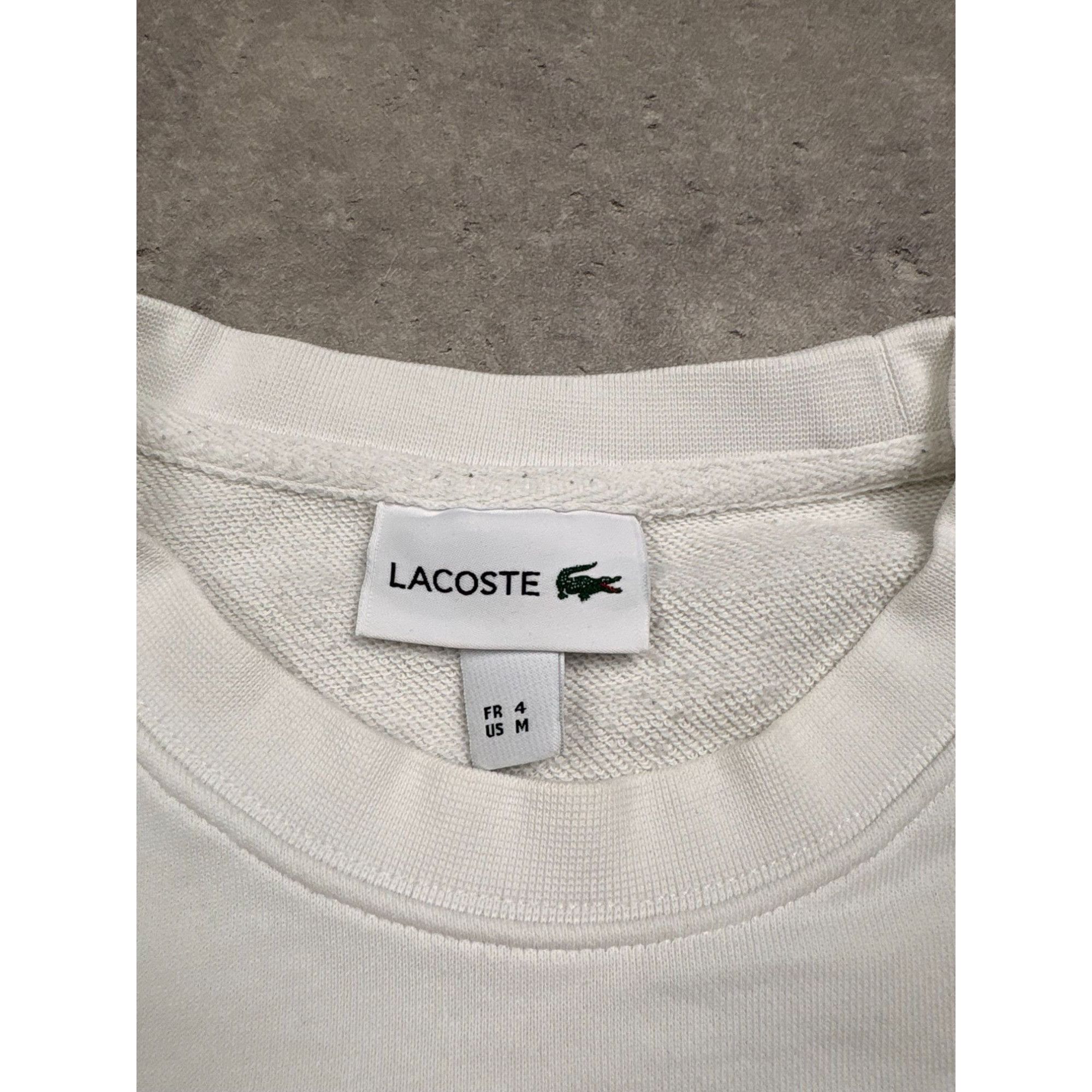 Lacoste Lacoste X Netflix Crocodile Cycling Sweatshirt White M Cotto Size US M / EU 48-50 / 2 - 6 Thumbnail