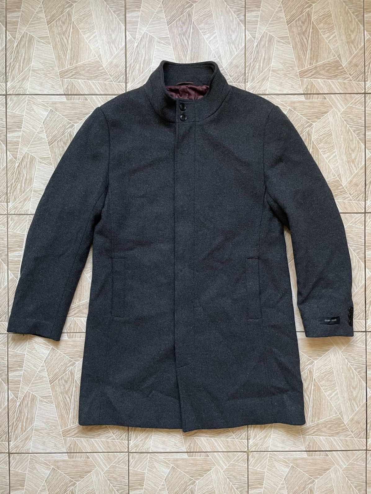 Gianni Feraud Luxury Italy Designer Gianni Feraud Wool Coat Jacket XXL Size US XXL / EU 58 / 5 - 1 Thumbnail