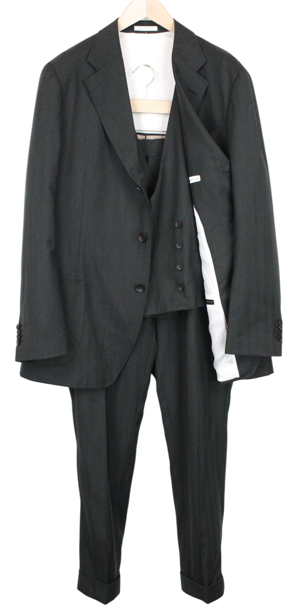 Suitsupply HAVANA TULIP UK50R Green Wool S130 3 Piece Suit 67689 Size 50R - 1 Thumbnail