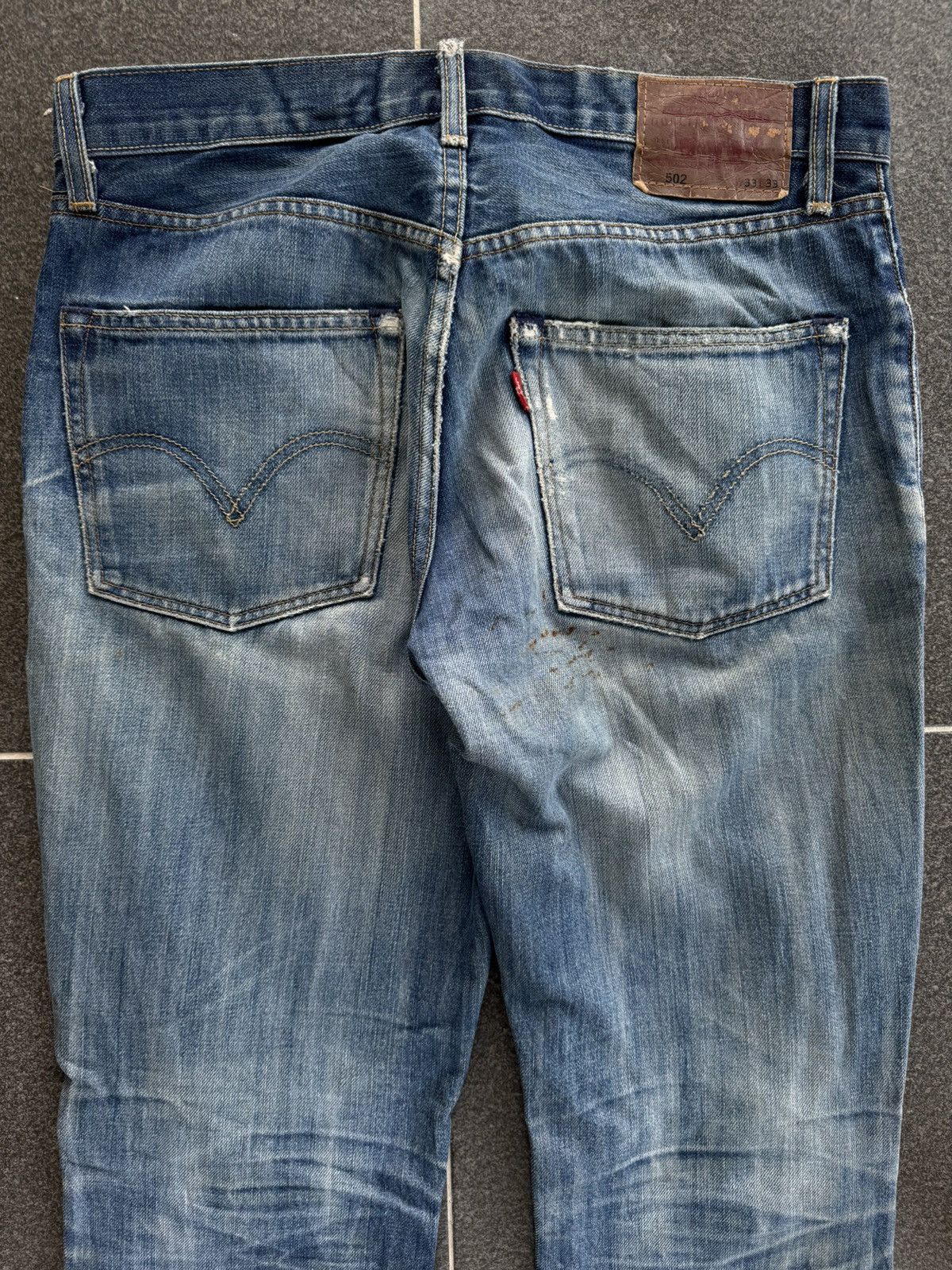 If Six Was Nine 💸LASTDROP💸 Vintage Levis 502 Distressed Ripped Denim Jeans Size US 34 / EU 50 - 12 Thumbnail