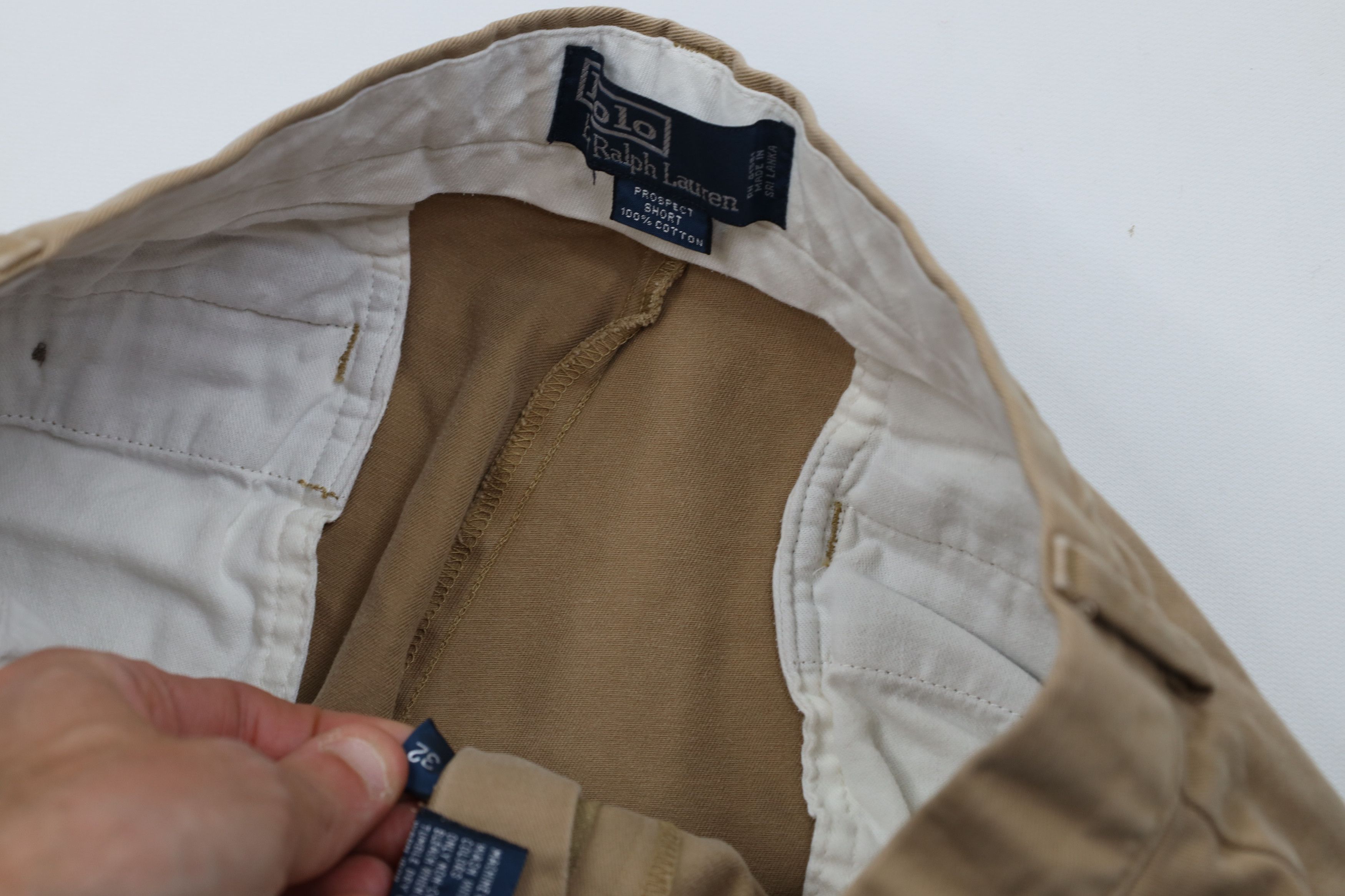 Ralph Lauren Vintage 90s Ralph Lauren Above Knee Chino Golf Shorts Cotton Size US 32 / EU 48 - 6 Thumbnail