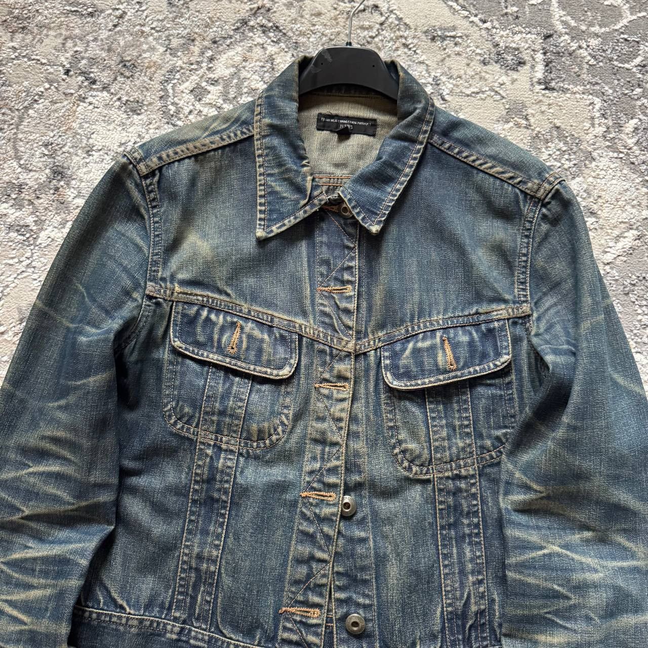 Hysteric Glamour Crazy Faded Cropped Washed Disress Denim Trucker Jakcet Size US M / EU 48-50 / 2 - 4 Thumbnail