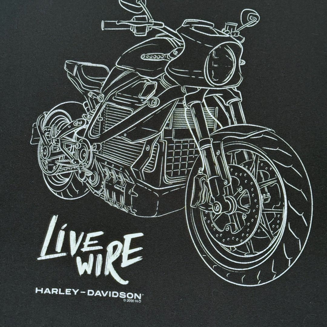 Harley Davidson Harley Davidson Livewire 2020 Black Graphic Tee Size XL GUC Size US XL / EU 56 / 4 - 3 Thumbnail