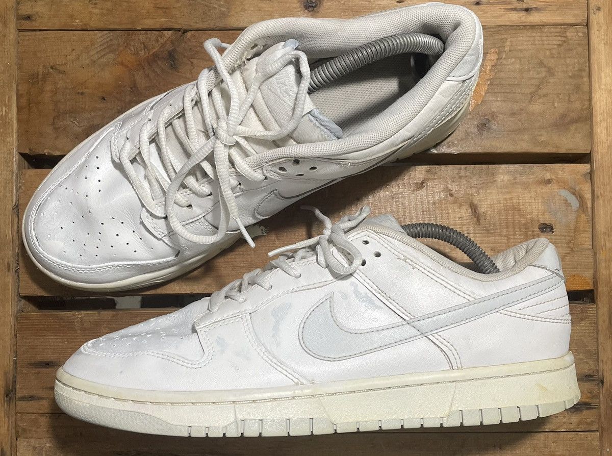 Nike Nike Dunk Low Retro White Pure Platinum Size US 9.5 / EU 42-43 - 2 Thumbnail