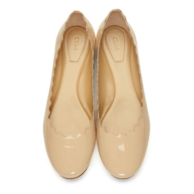 Chloe o1loc1c10226 Lauren Ballerinas in Delicate Nude Size US 10 / IT 40 - 5 Thumbnail