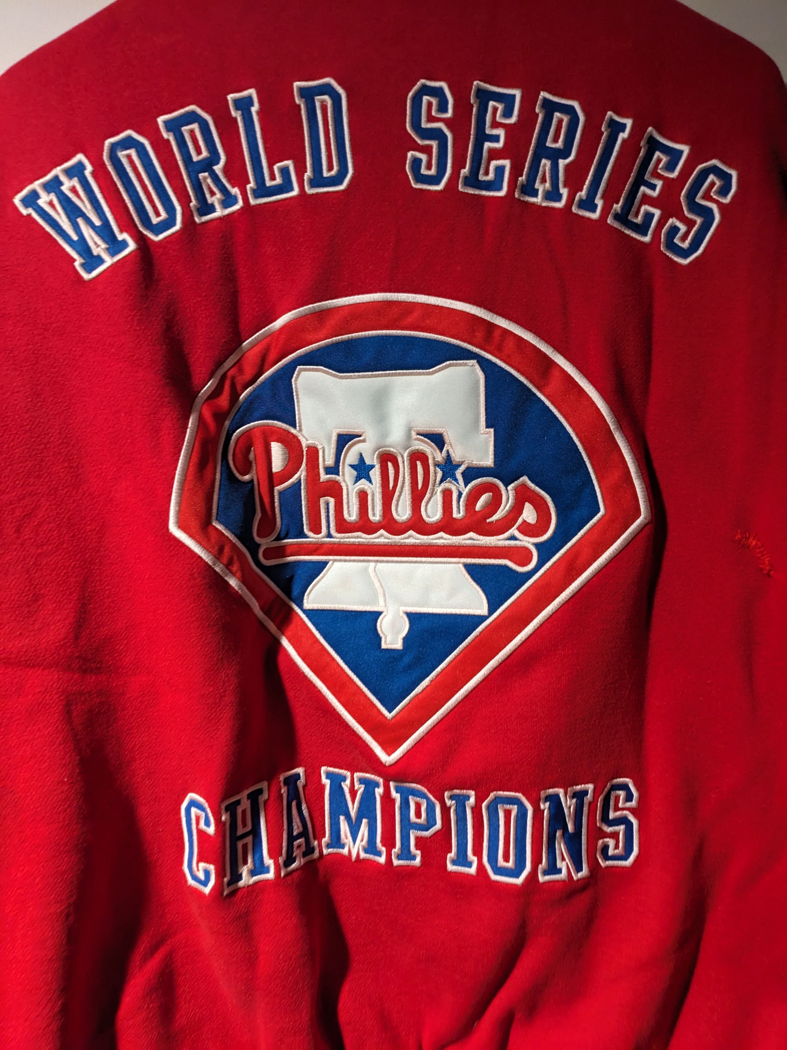 MLB × Vintage Vintage 2008 Phillies MLB Baseball World Series Jacket Size US XL / EU 56 / 4 - 2 Thumbnail