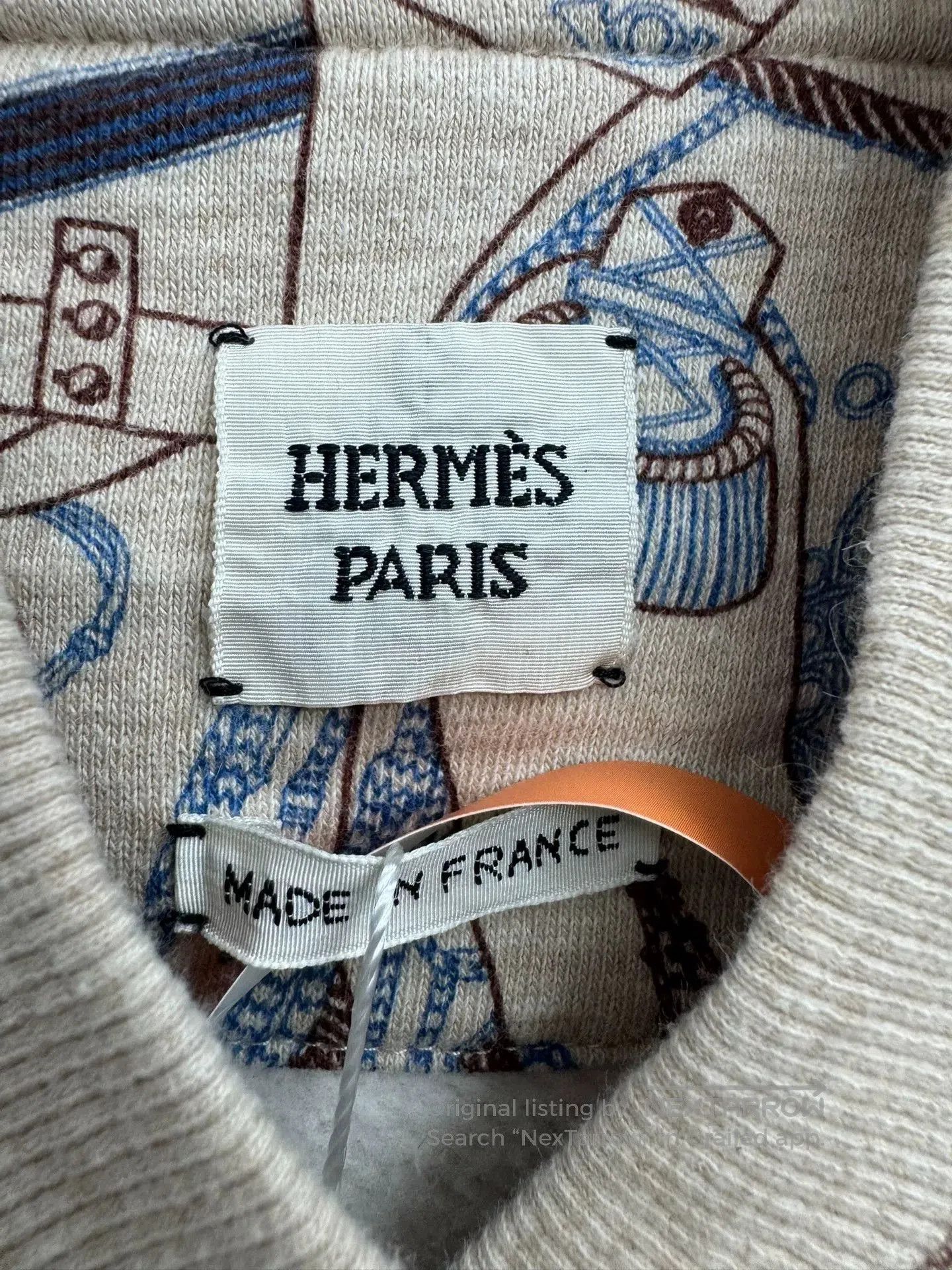 Hermes Hermes King & Knight Vintage Print Sweatshirt Jacket. Size US M / EU 48-50 / 2 - 3 Thumbnail
