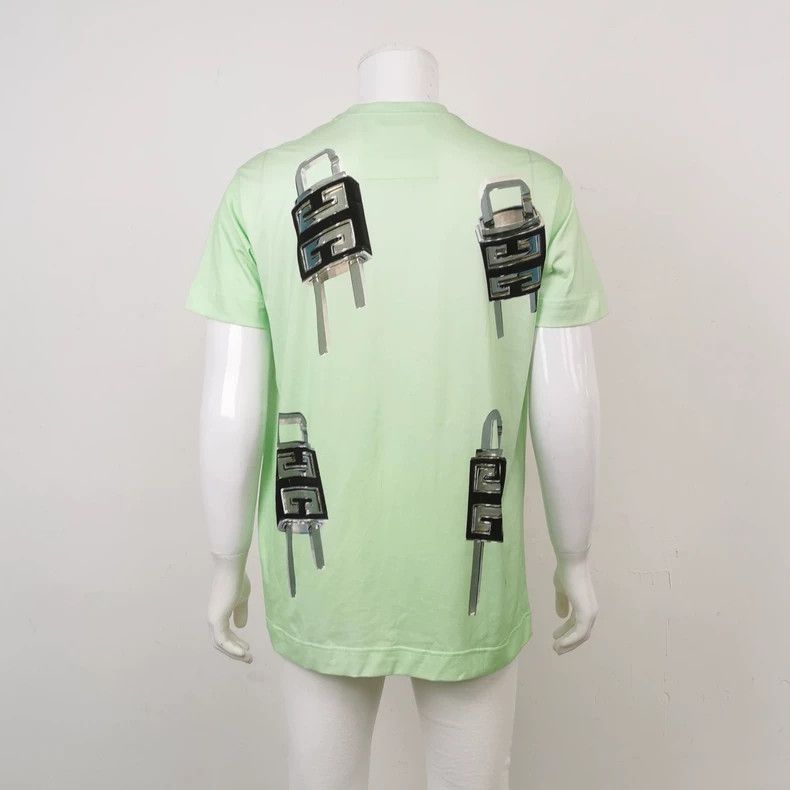Givenchy Givenchy Pure Cotton Padlock Pattern Printed Round-Neck Sh Size US XS / EU 42 / 0 - 2 Thumbnail