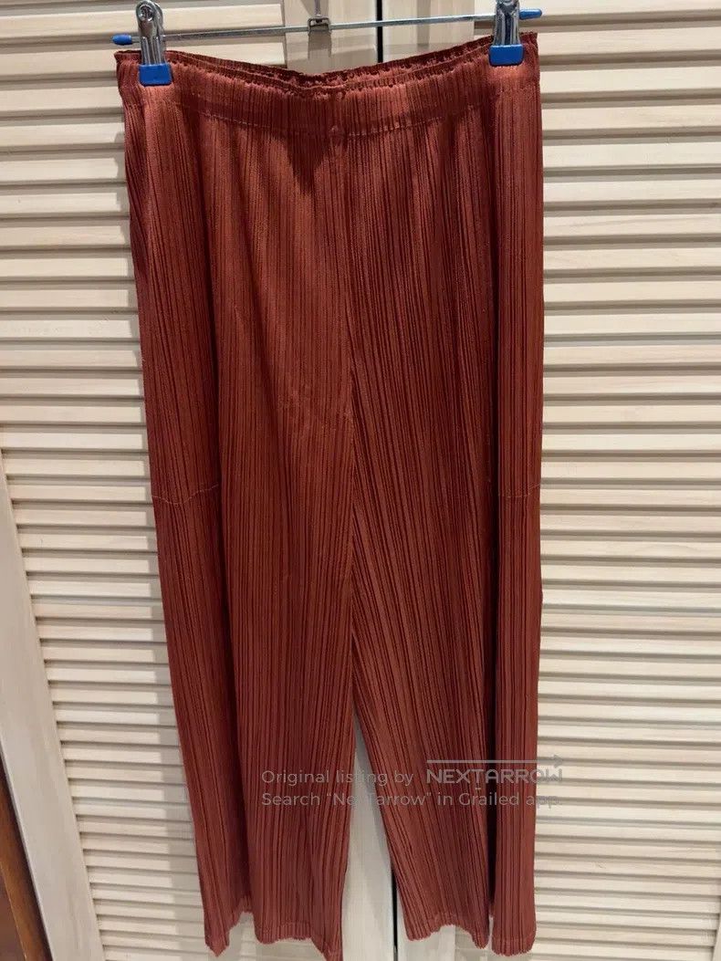 Issey Miyake Issey Miyake size:3 Dark Orange Trousers Size 23" - 1 Thumbnail
