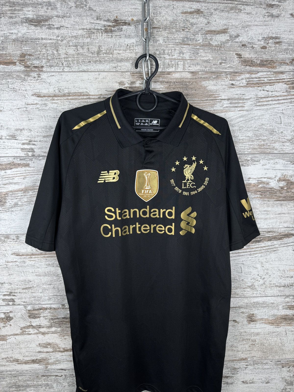 New Balance × Vintage Mens Vintage New Balance Liverpool FC T-shirt FIFA jersey Size US XL / EU 56 / 4 - 1 Thumbnail