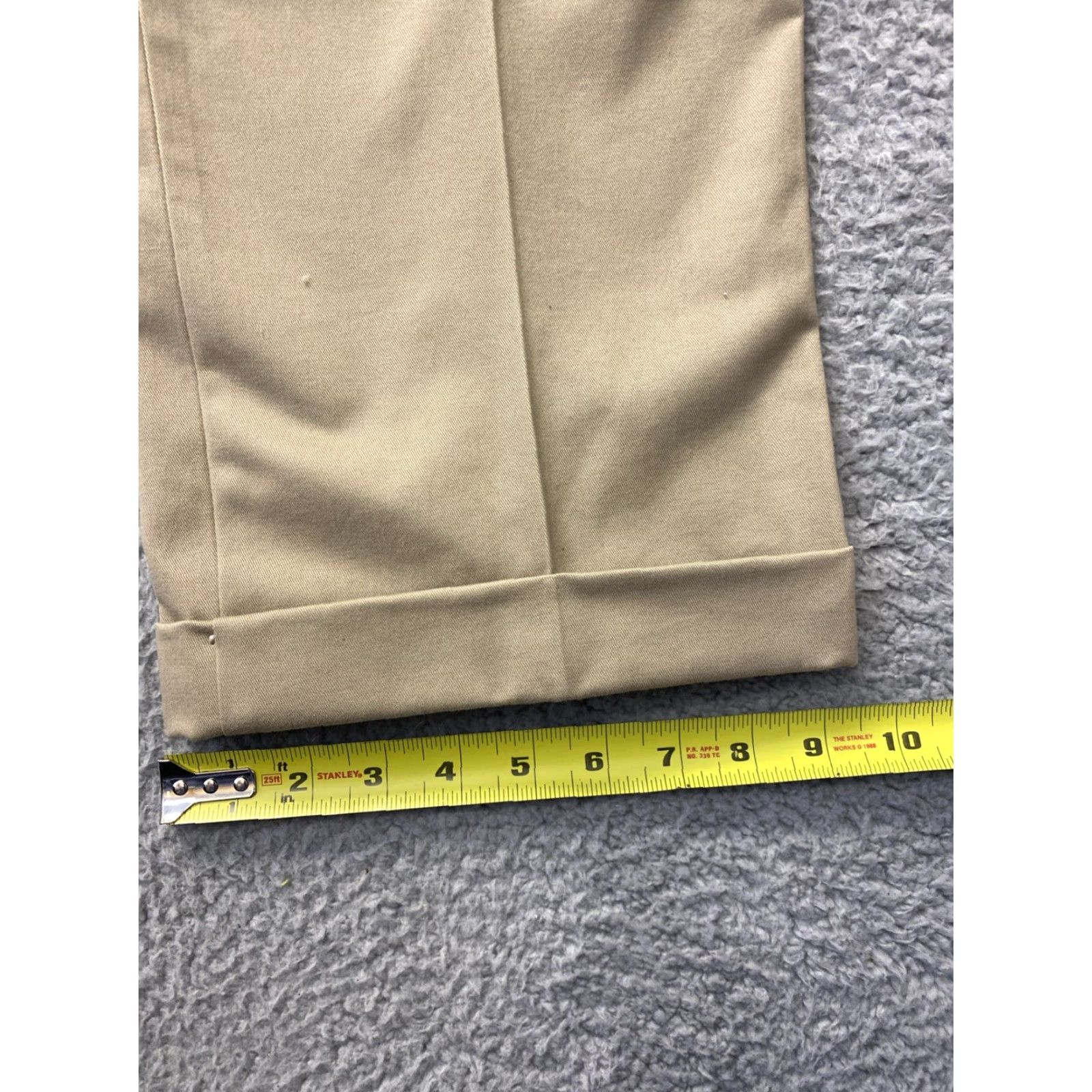 Lands' End VINTAGE Lands' End Men's Chino Pants Regular Fit Tan 40x34 Dress Casual Size US 40 / EU 56 - 4 Thumbnail