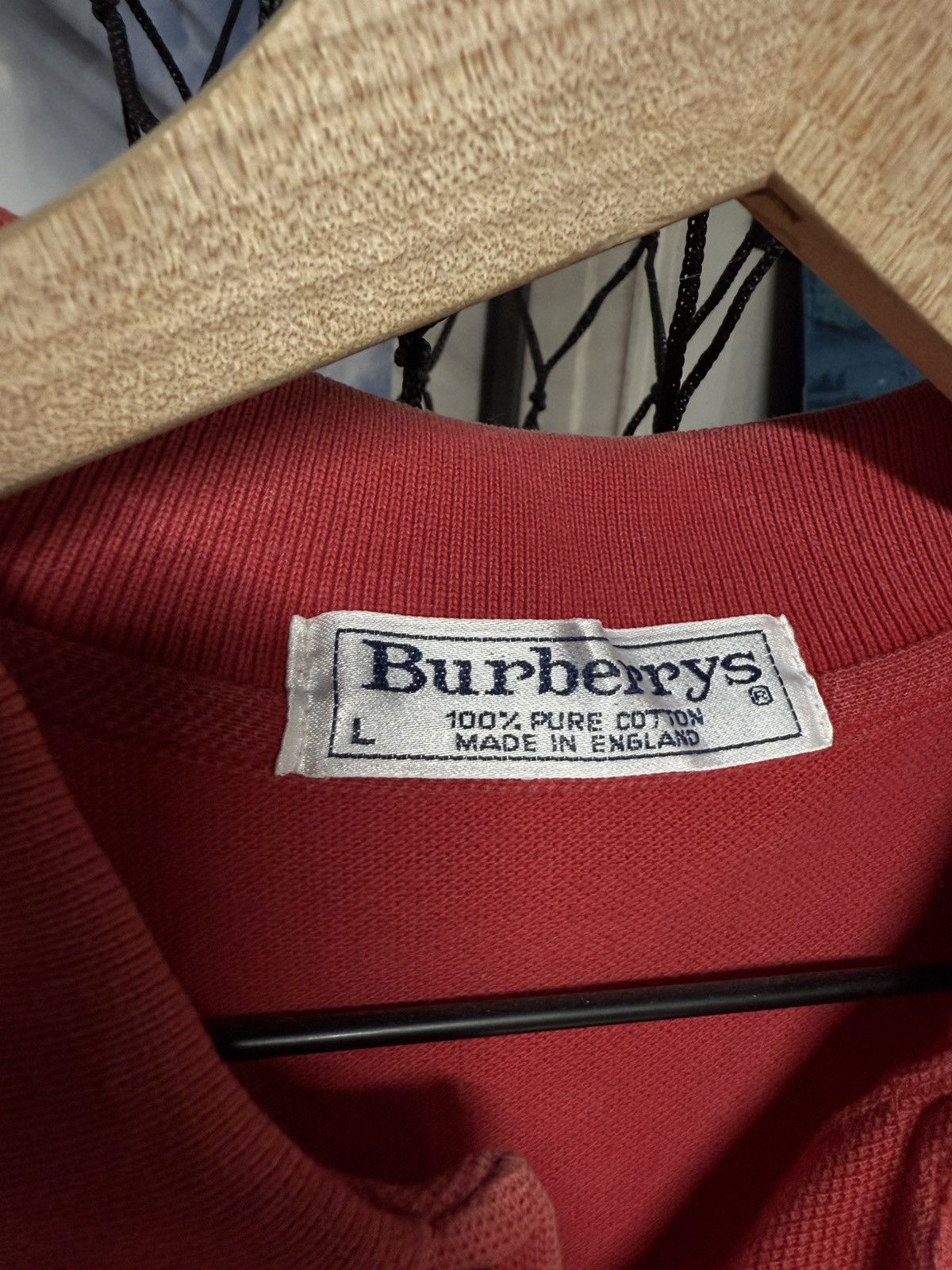 Burberry Burberry Logo Polo Men’s T-Shirt Preowned Size Large Size US L / EU 52-54 / 3 - 3 Thumbnail