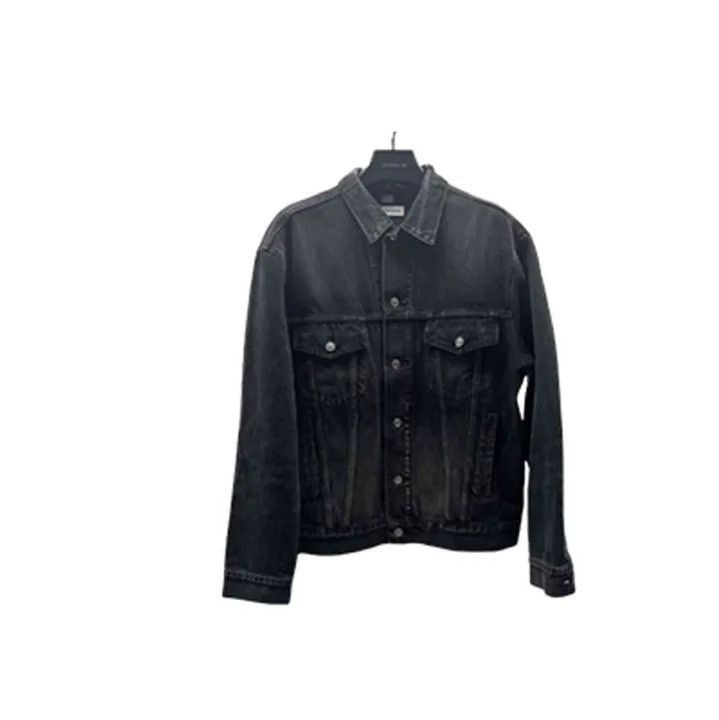 Balenciaga Balenciaga Classic Long Sleeve Denim Jacket Size US S / EU 44-46 / 1 - 1 Thumbnail