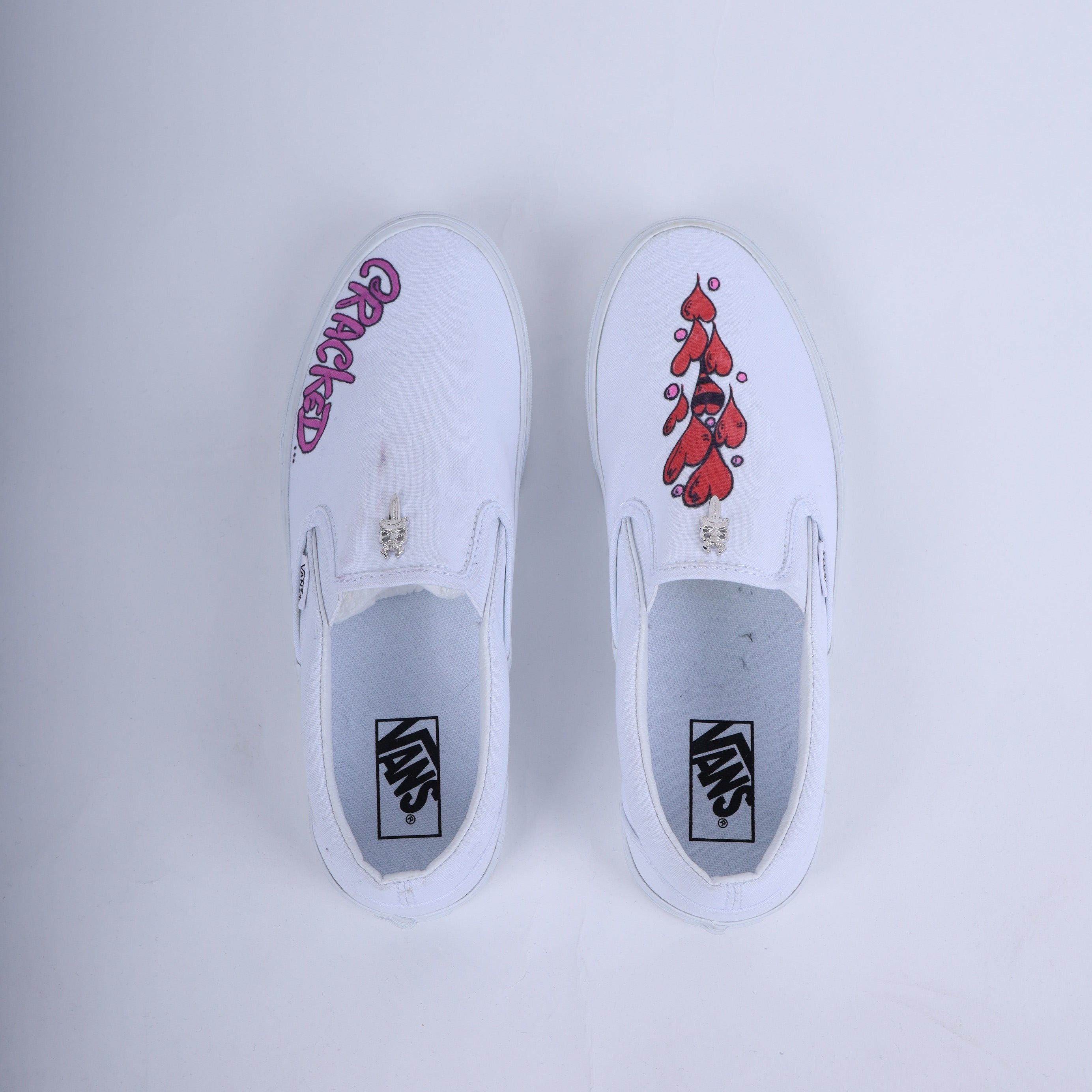 Chrome Hearts CHROME HEARTS X MATTY BOY HAND PAINTED VANS SLIP ONS Size US 10 / EU 43 - 7 Thumbnail