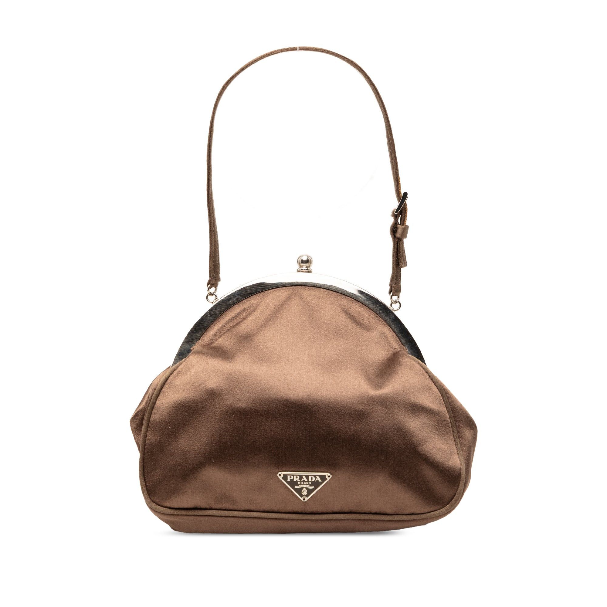 Prada Satin Kiss Lock Handbag Size ONE SIZE - 1 Thumbnail