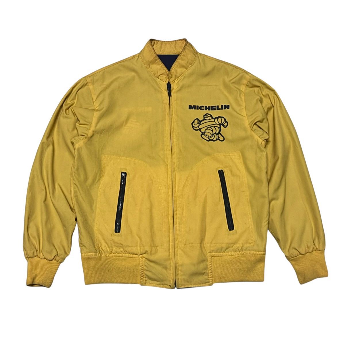 Other 80s Vintage Michelin Tyre Reversible Jacket Size US L / EU 52-54 / 3 - 3 Thumbnail
