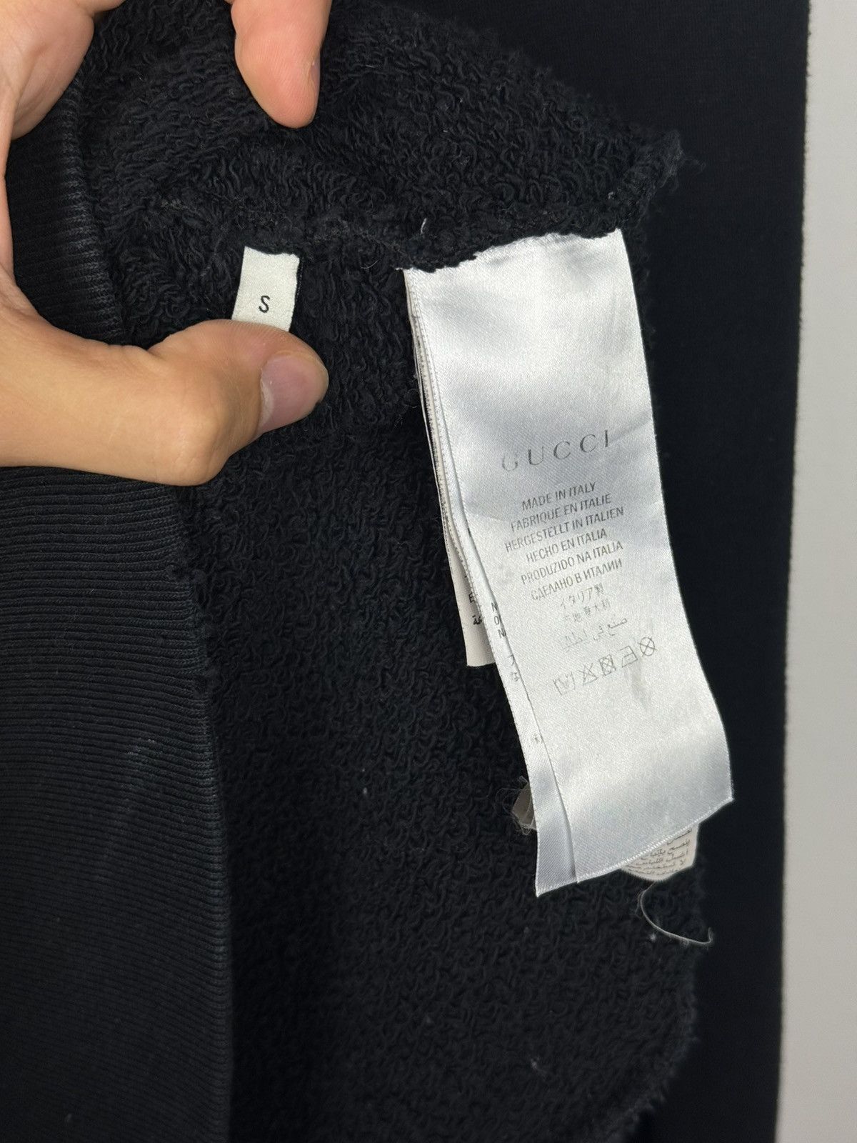 Gucci Gucci Vintage Logo Hoodie Black Size US S / EU 44-46 / 1 - 7 Thumbnail