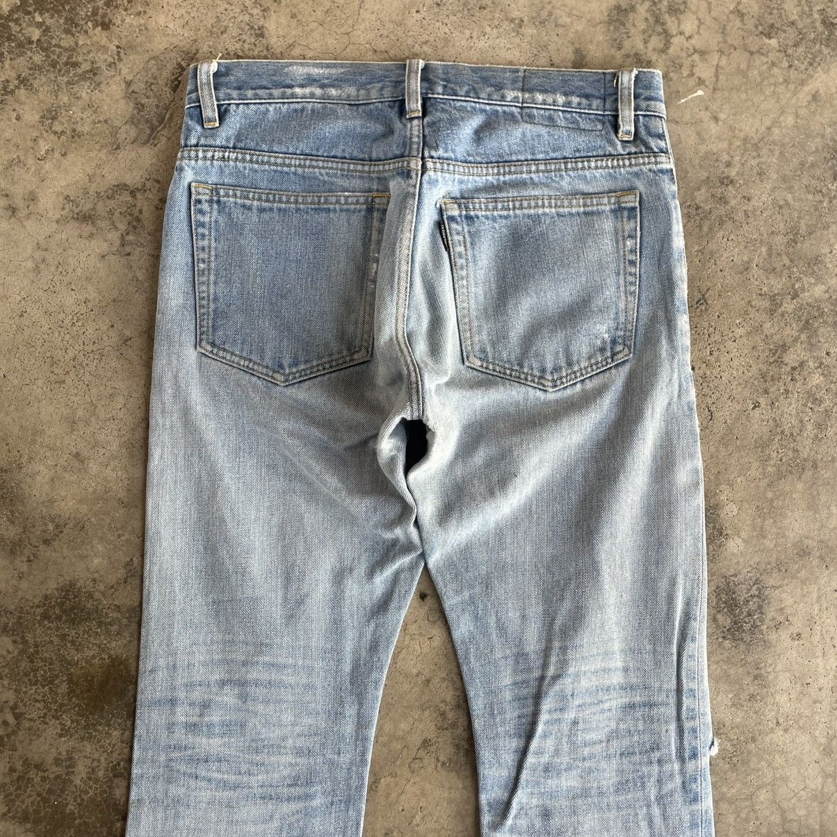 Attachment 🔥Sick🔥🇯🇵Attachment Ripped Distress Selvedge Slim Fit Jeans Size US 31 - 5 Thumbnail