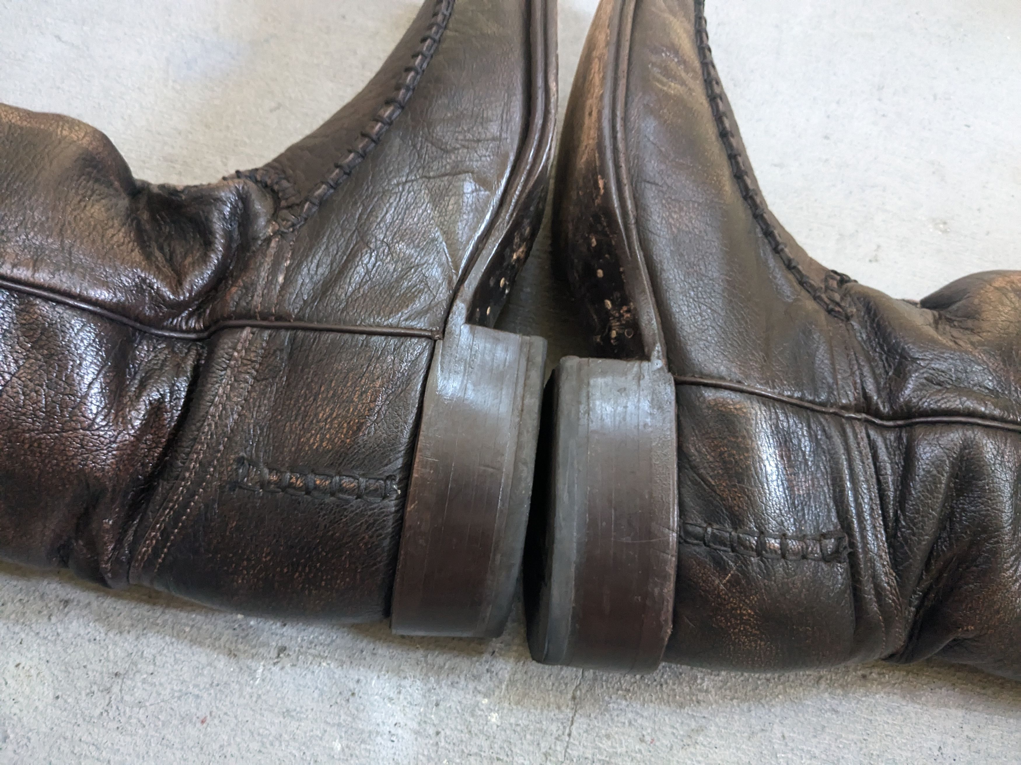 Genuine Leather Texanos Cowboy Boots 10 Brown Leather Mexico Pointed Toe Size US 10 / EU 43 - 10 Thumbnail