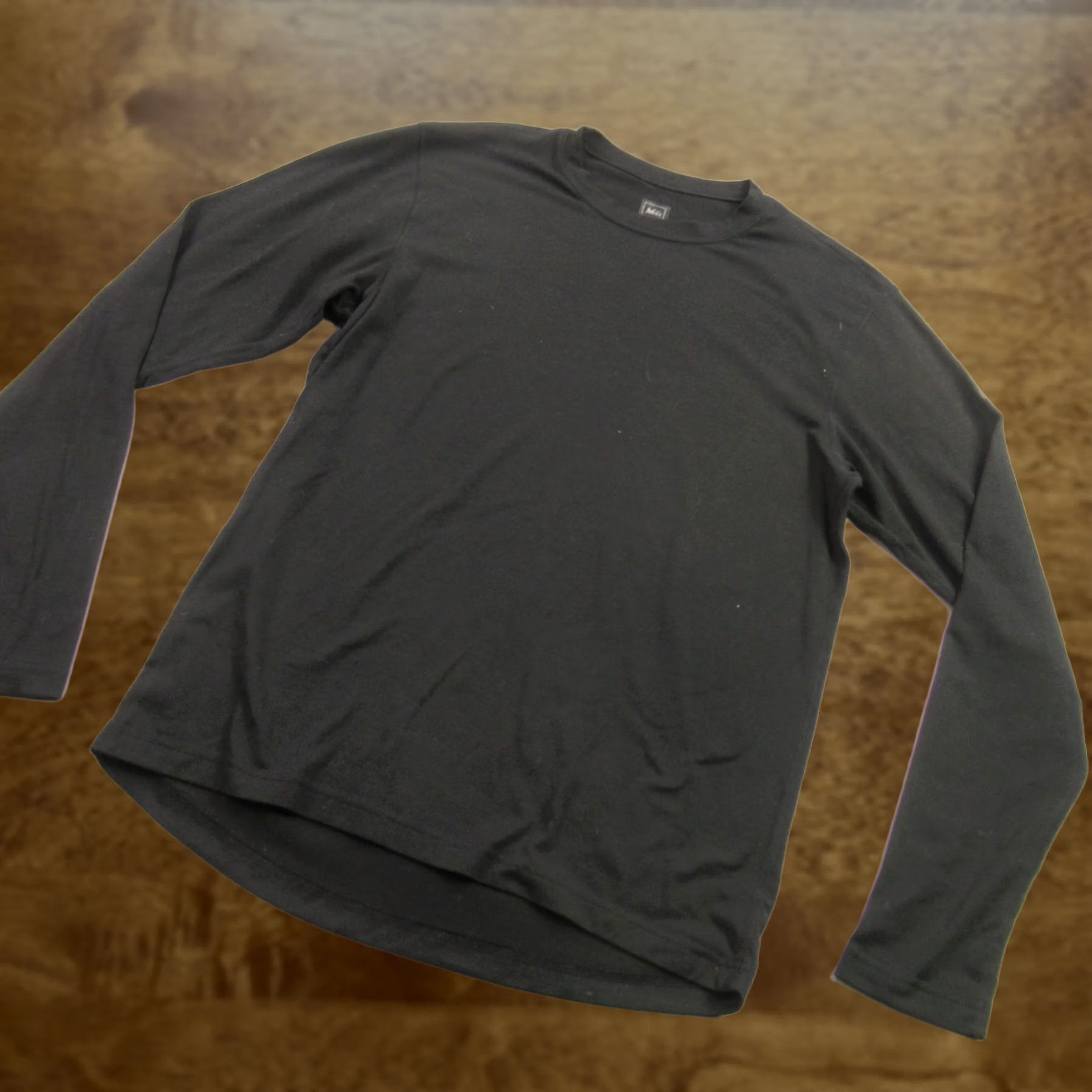 Vintage REI Sweater Mens Medium Long Sleeve Crew Neck Pullover Black Lightweight Size US M / EU 48-50 / 2 - 1 Thumbnail