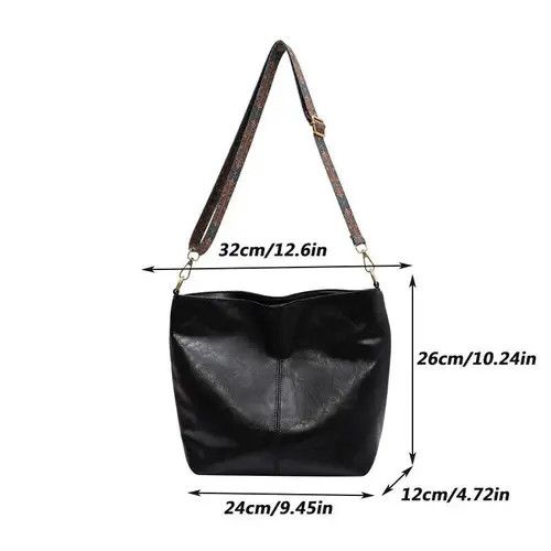 Vintage Vintage PU Leather Women Sling Bag Size ONE SIZE - 4 Thumbnail