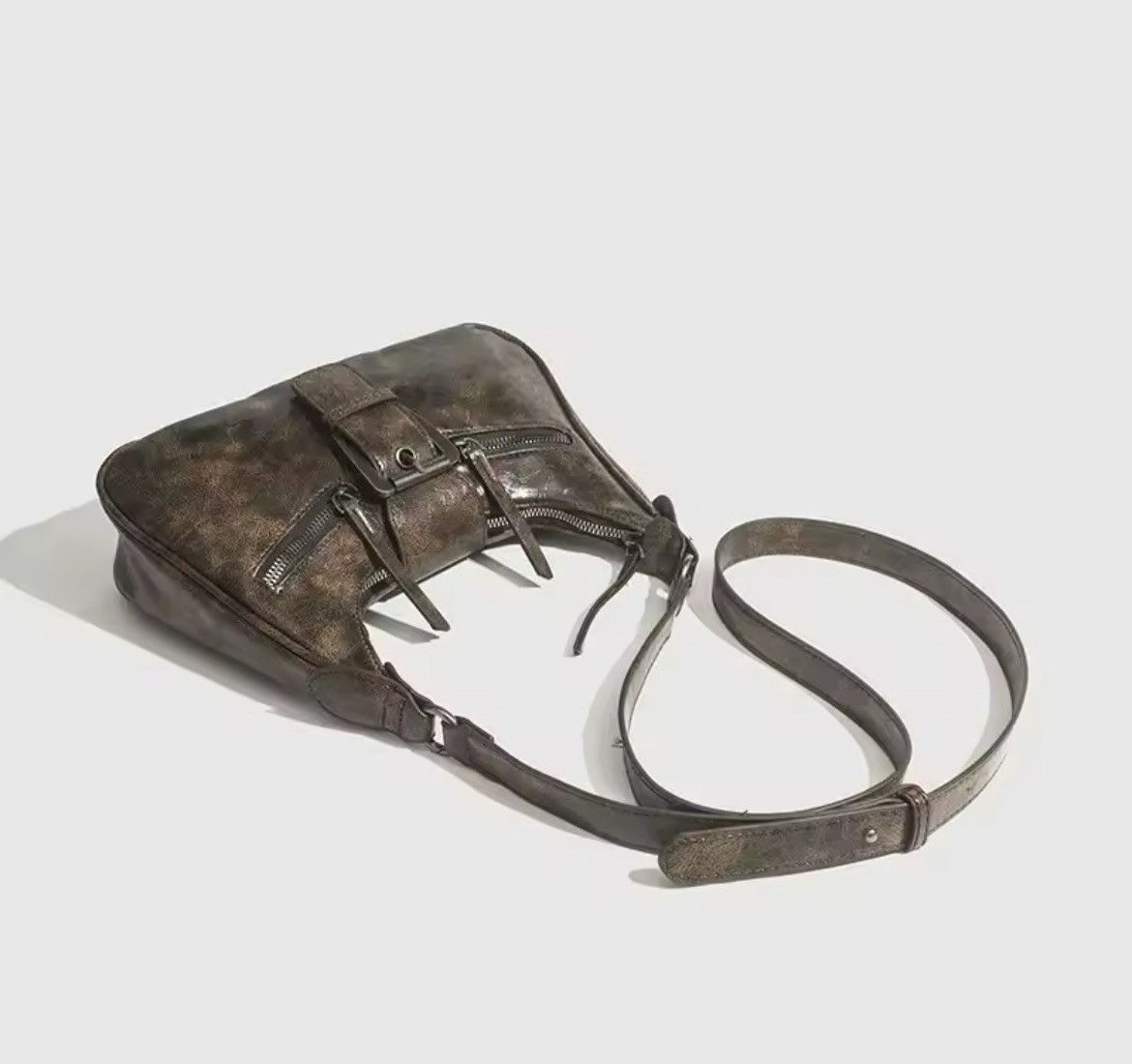 Japanese Brand Retro Style PU Leather Small Shoulder Bag Size ONE SIZE - 8 Thumbnail