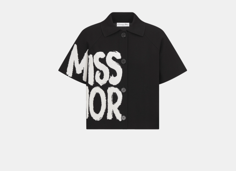 Dior o1w1db11225 454V13 Short-Sleeved Jacket in Black/White Size XS / US 0-2 / IT 36-38 - 1 Thumbnail