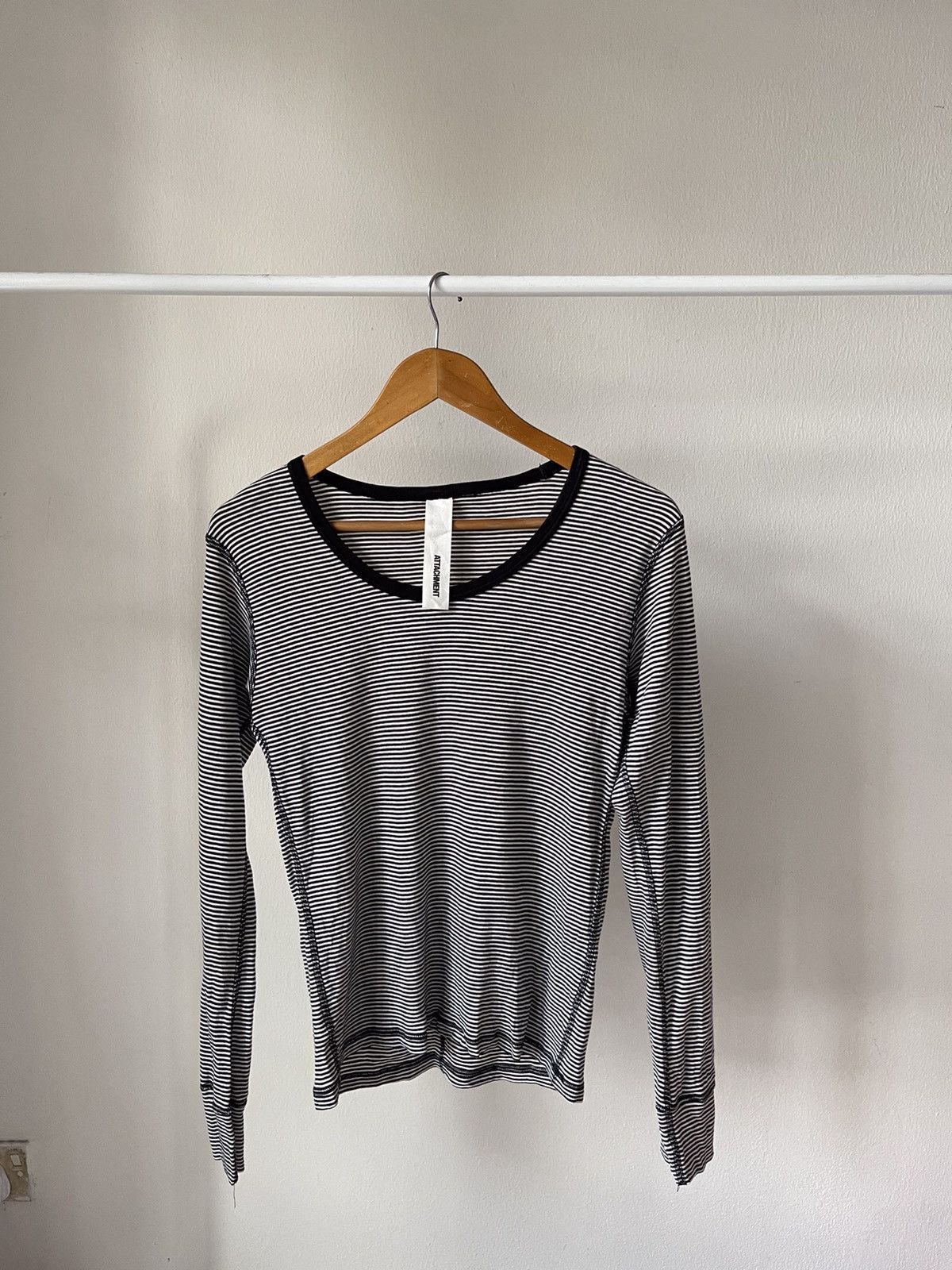 Attachment × Kazuyuki Kumagai Attachment Attachment Kazuyuki kumagai Stripe Long sleeve Size US XS / EU 42 / 0 - 2 Thumbnail