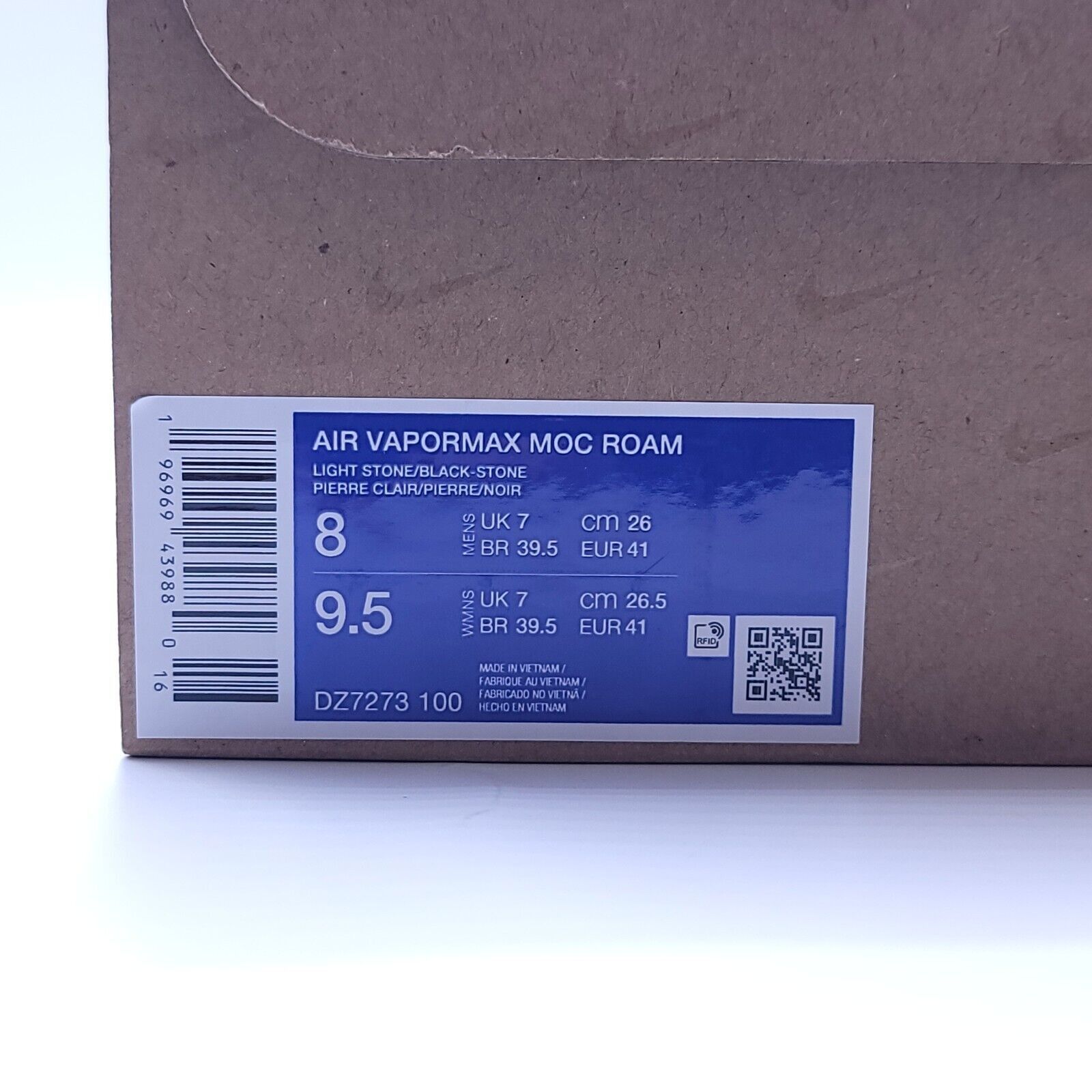 Nike Nike Air Vapormax Moc Roam Shoe Mens Size 8 DZ7273-100 Gray Size US 8 / EU 41 - 10 Thumbnail