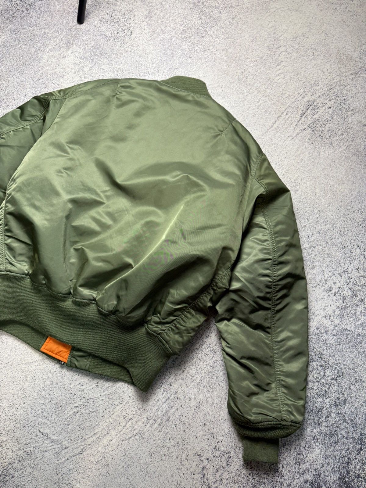 Alpha Industries Vintage Alpha Industries Green Bomber Jacket MA1 USA Size US M / EU 48-50 / 2 - 23 Thumbnail