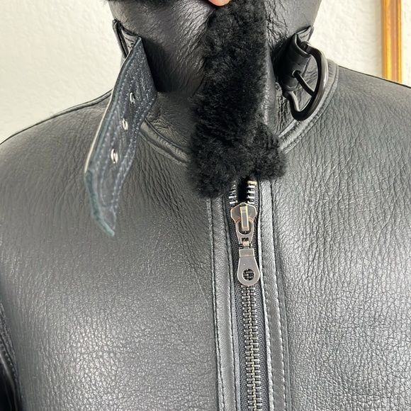 Vintage Infinity Men's London Leather Jacket B3 Airforce Jacket US A Size US XL / EU 56 / 4 - 5 Thumbnail