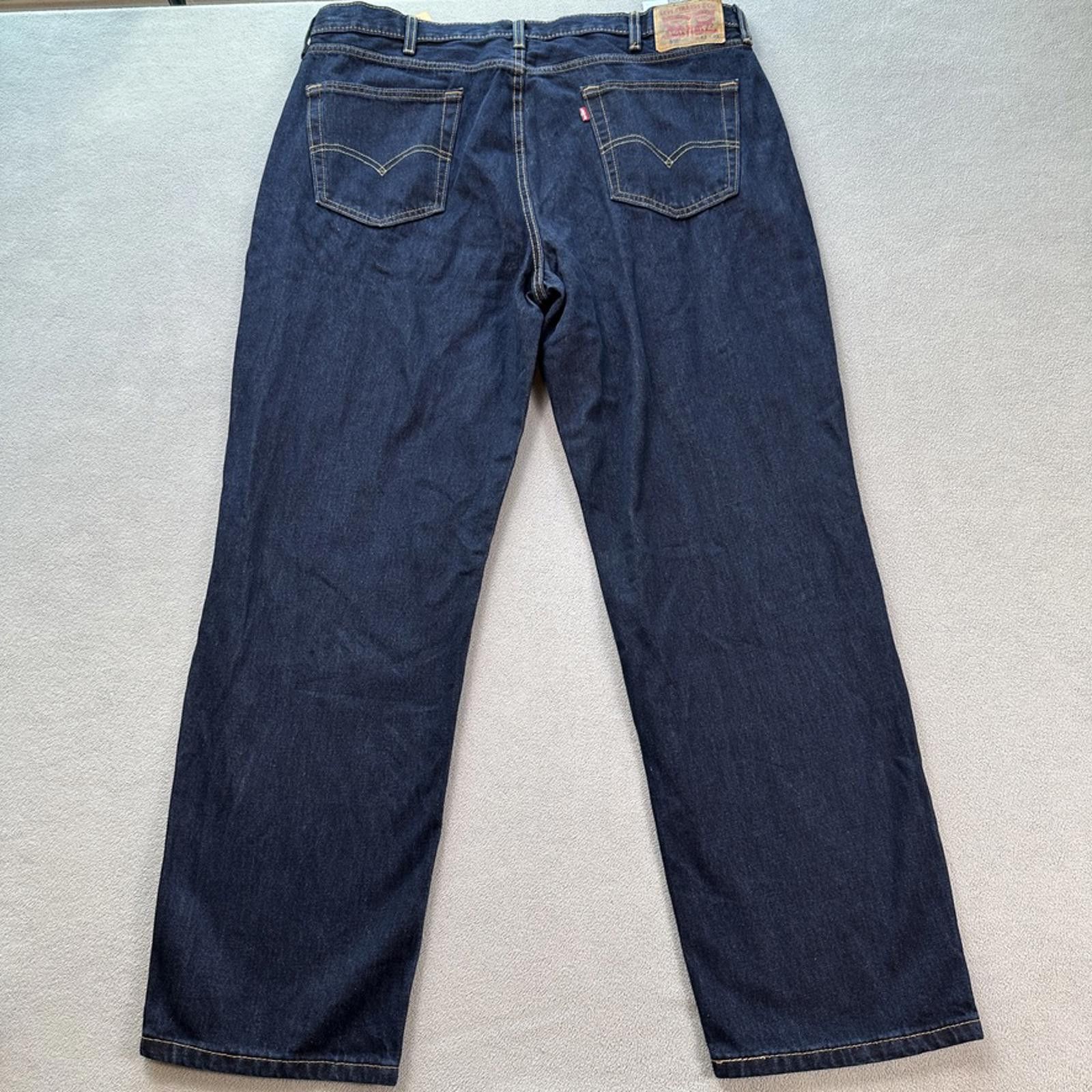 Levi's Levis 550 Relaxed Mens Jeans 42x32 Blue High Rise Dark Wash Size US 42 / EU 58 - 2 Thumbnail
