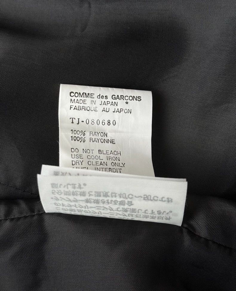 Comme des Garcons comme des garcons Rei Kawakubo tricot Black fiber suit jack Size US L / EU 52-54 / 3 - 5 Thumbnail