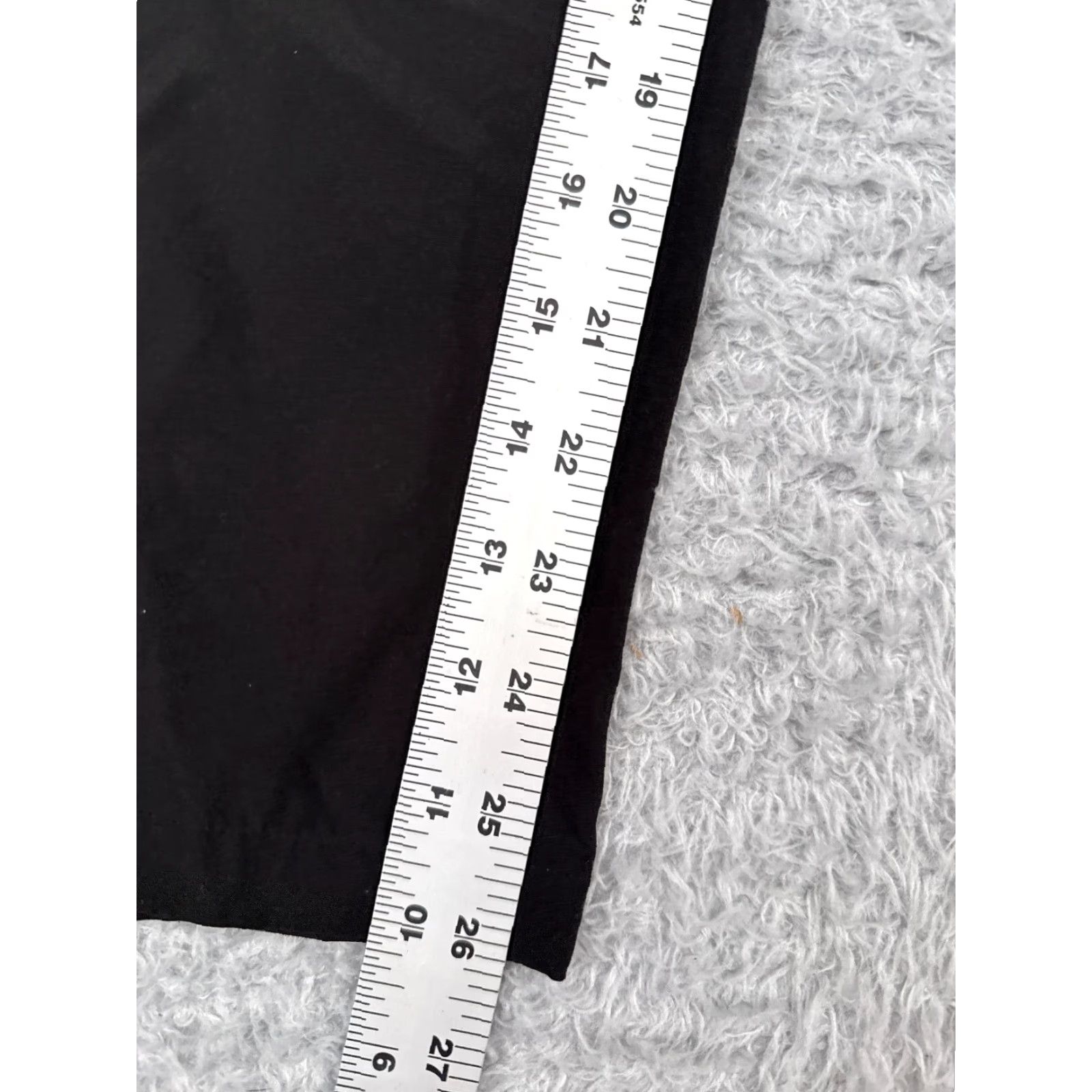 Vintage Chicos Women's Pants 2 Black Polyester Blend Stretch Straight Leg 30x26 Size 26" / US 2 / IT 38 - 6 Thumbnail