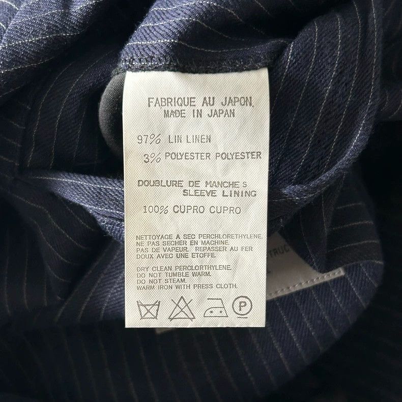 Yohji Yamamoto Yohji Yamamoto Yohji Yamamoto Striped Linen Suit Jacket Size US M / EU 48-50 / 2 - 8 Thumbnail