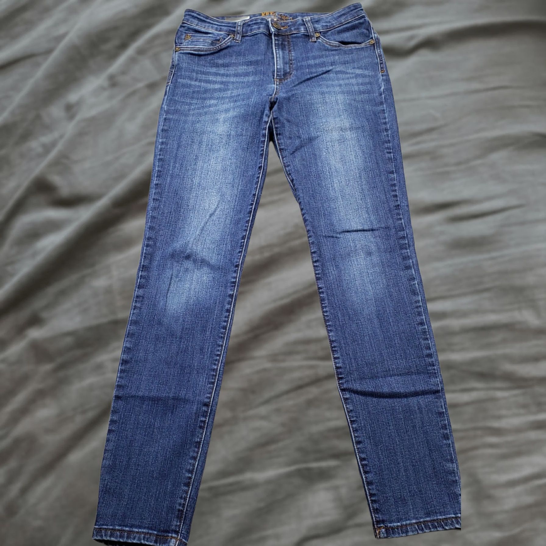 Vintage KUT from the Kloth Toothpick Skinny Jeans Womens 10 Blue Denim 5 Pocket Design Size 32" / US 10 / IT 46 - 1 Thumbnail