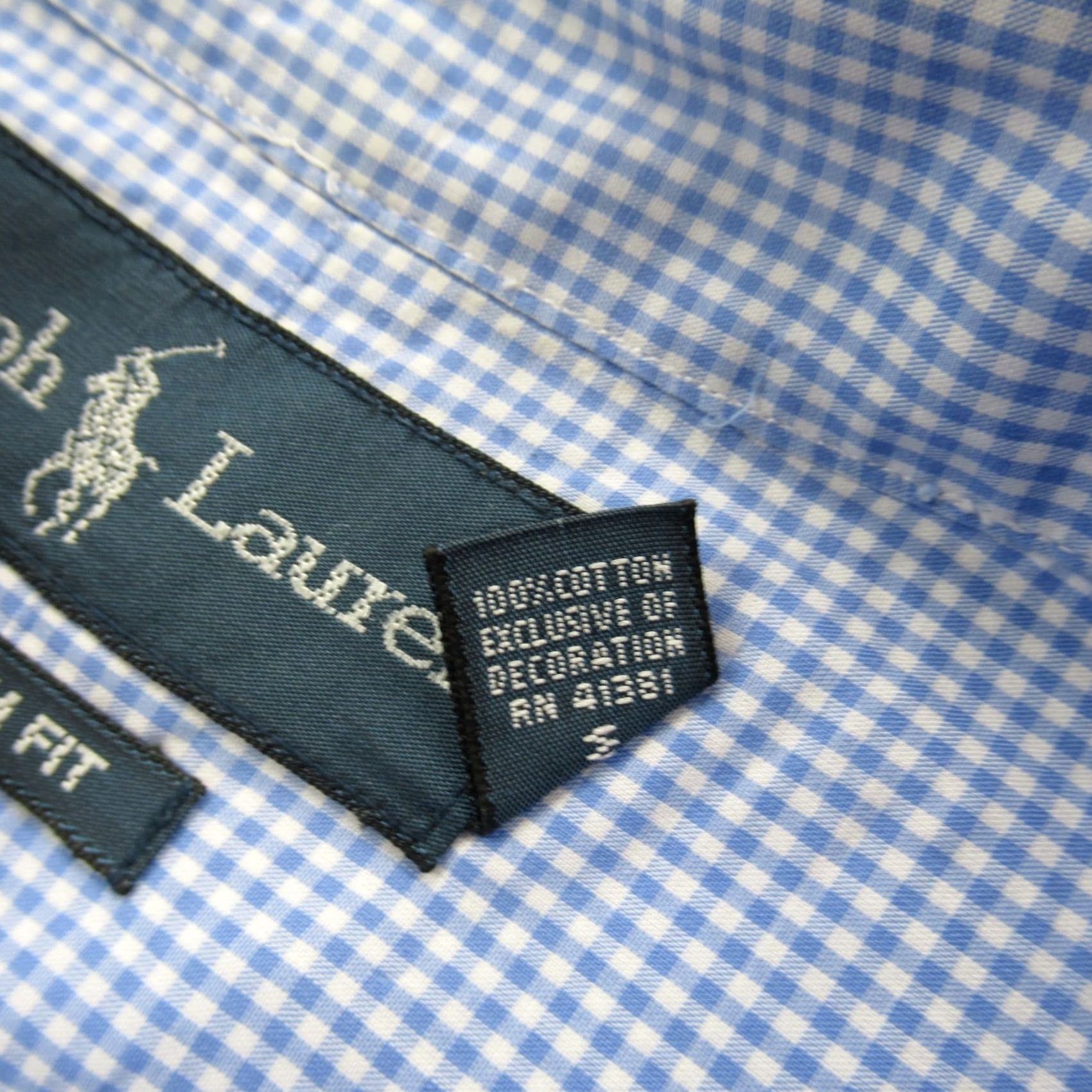 Polo Ralph Lauren Ralph Lauren Shirt Mens Large Long Sleeve Button Front Blue Checks Custom Fit Polo Ralph Lauren Shirt Button-Up Casual Men’s Regular Fit Checks Blue Size US L / EU 52-54 / 3 - 5 Thumbnail