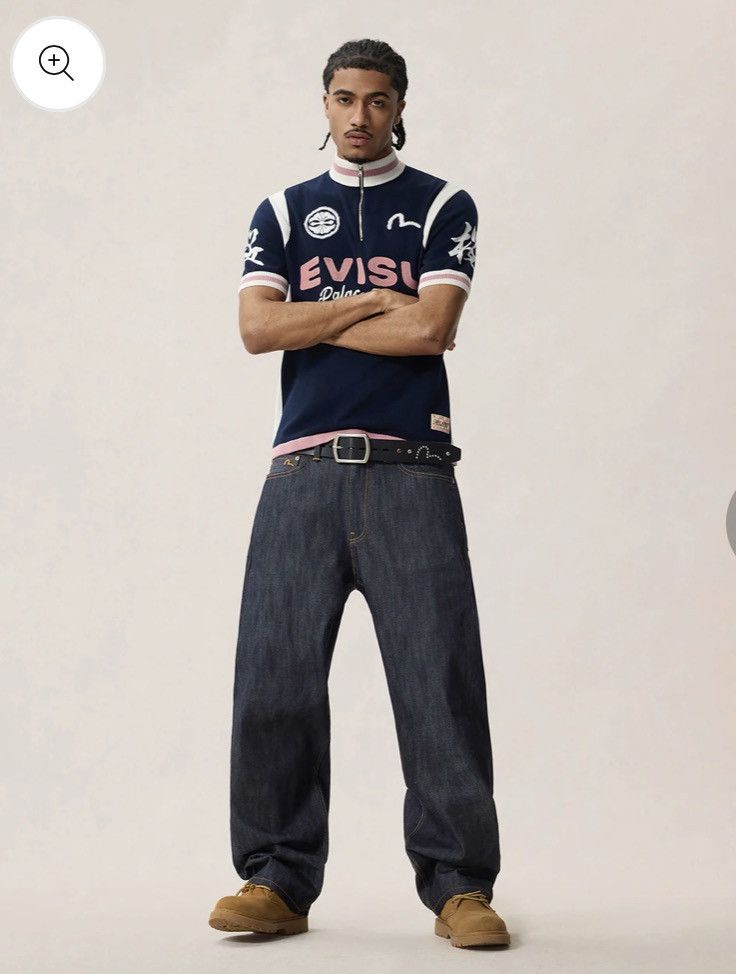 Evisu × Palace PALACE EVISU P90 BAGGY JEAN INDIGO Size US 28 / EU 44 - 10 Thumbnail