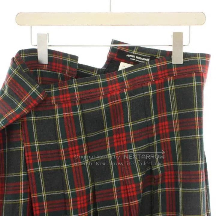 Comme des Garcons Comme Des Garcons size S Vintage Asymmetrical Plaid Pleate Size 22" - 5 Thumbnail