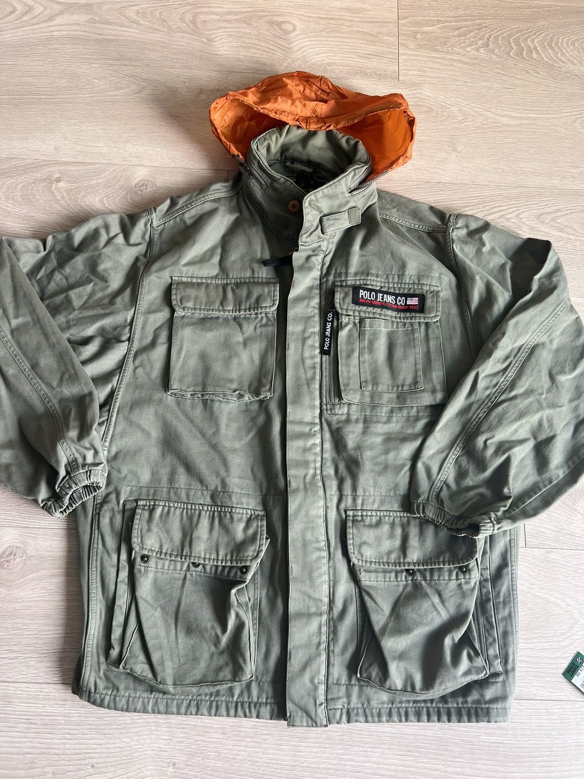 Polo Ralph Lauren × Vintage Vintage 90s Polo Jeans Ralph Lauren Military style Jacket Size US L / EU 52-54 / 3 - 1 Thumbnail