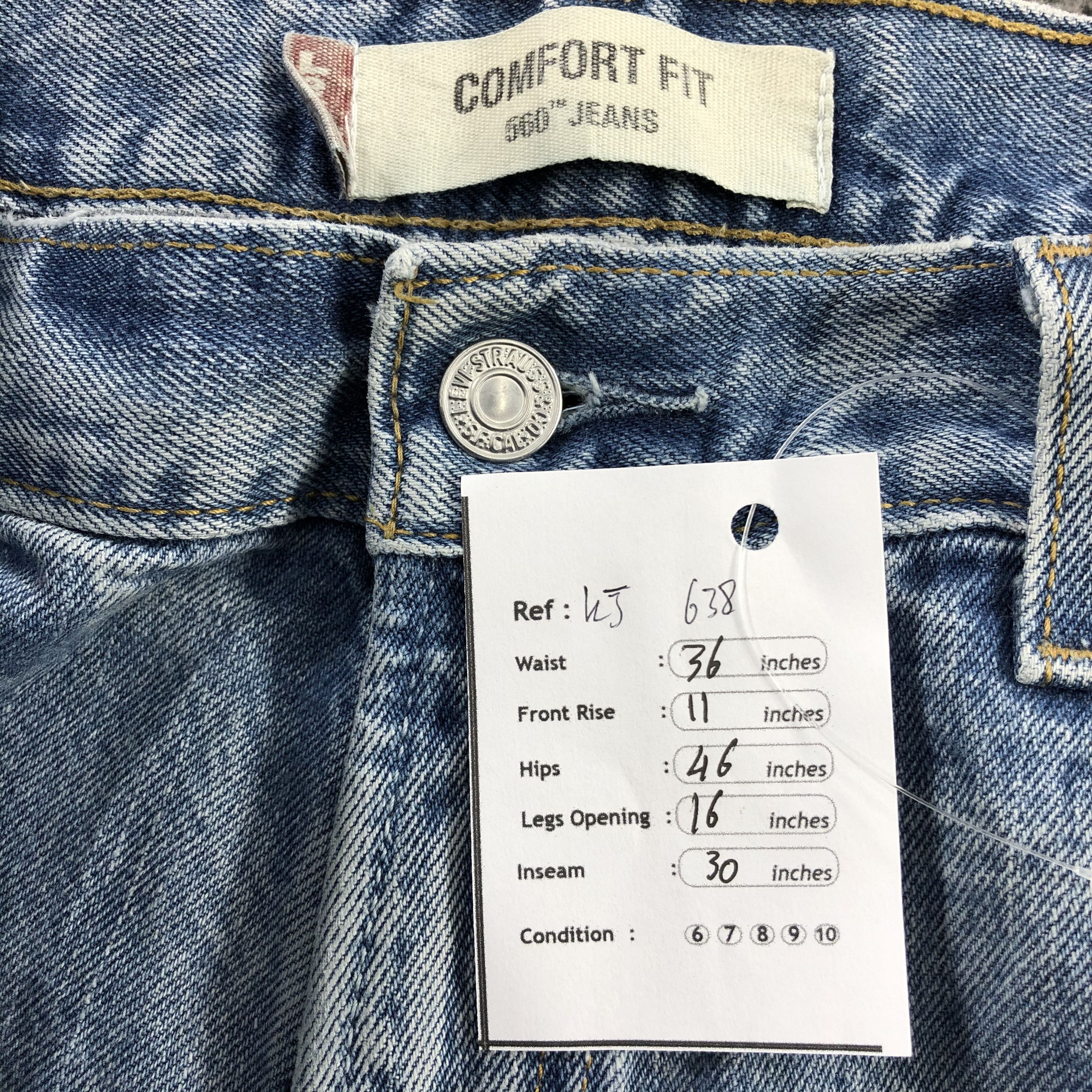 Levi's Vintage Levis 560 Jeans Stone Wash Denim KJ638 Size US 34 / EU 50 - 12 Thumbnail