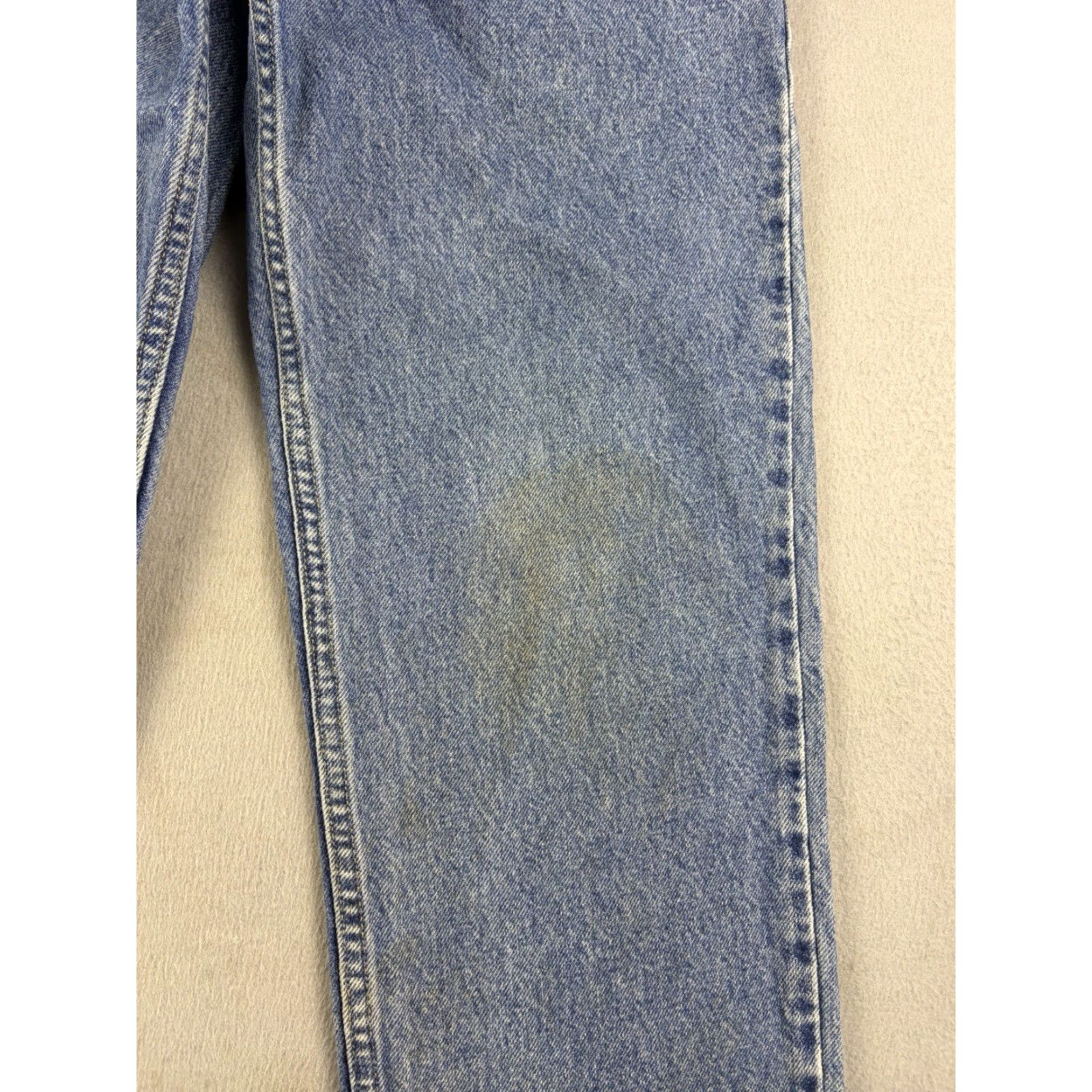 Levi's VINTAGE Levi's 550 Jeans Husky Fit 30x26 Blue Denim Straight Leg 90s Mens Jeans Size US 30 / EU 46 - 3 Thumbnail