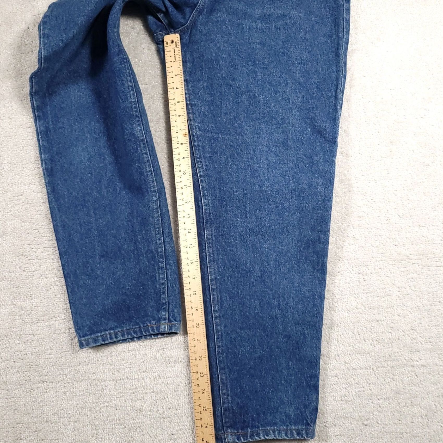 Lee VINTAGE Lee Riders Jeans Tapered Leg Blue Denim Women's 16P Petite Made In USA 90s USA Size 38" / US 16 / IT 52 - 5 Thumbnail