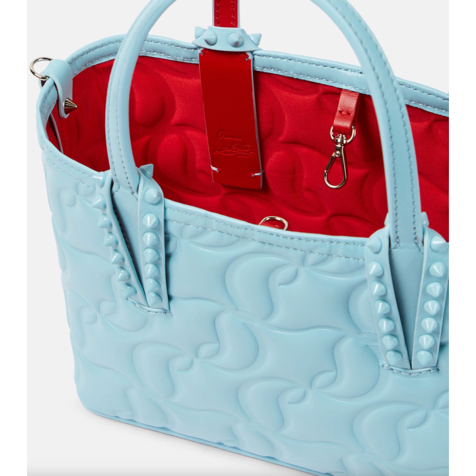 Christian Louboutin Christian Louboutin Cabata Mini Leather Tote Crossbody Bag Size ONE SIZE - 10 Thumbnail