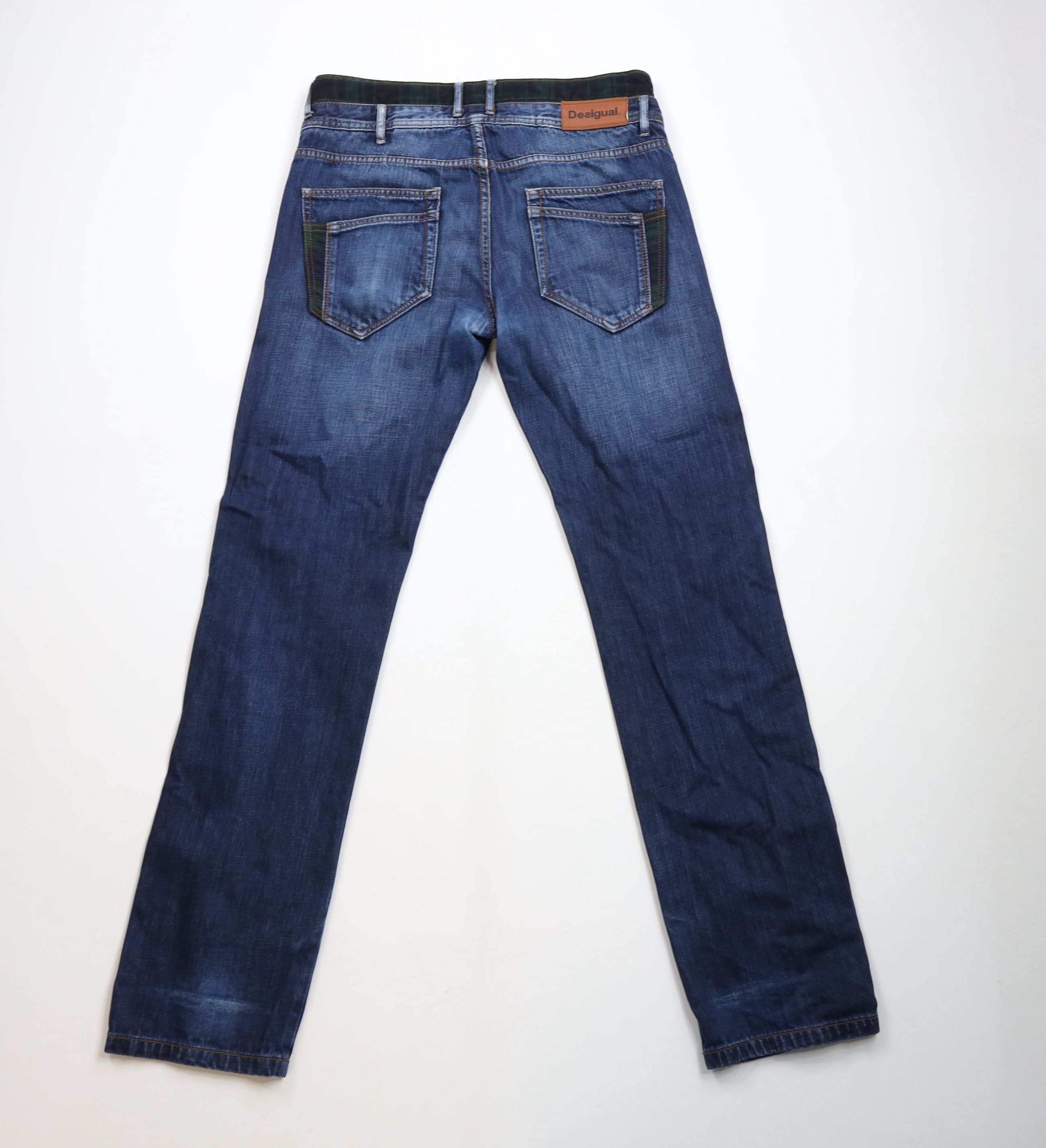 Desigual × Vintage Vintage Desigual Regular Button Fly Patchwork Denim Jeans Size US 32 / EU 48 - 11 Thumbnail